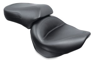 Yamaha V-Star 650 Classic Motorcycle Seat - Mustang Motorcycle - One-Piece - Black - `98-`10